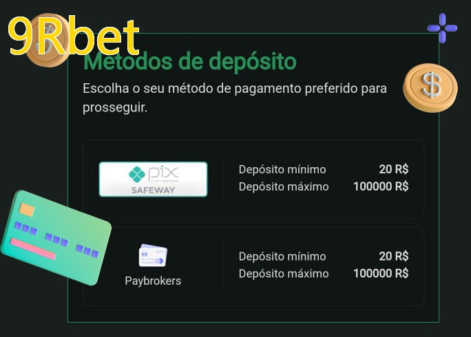 O cassino 9Rbetbet oferece uma grande variedade de métodos de pagamento